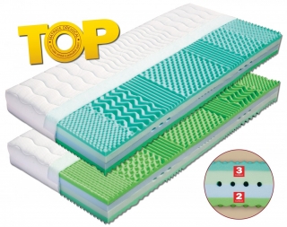 Dřevočal matrace Korfu, potah ÚPLET/ALOE VERA